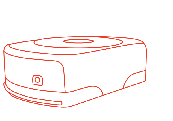Line art of automated storage system