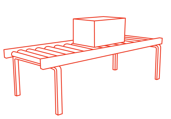 Line art of conveyance system
